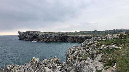 Views of the rugged coastline on the Camino del Norte