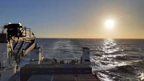 Sundown on the MS Silver Supporter to Pitcairn