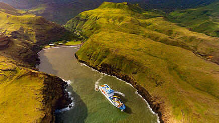Bay on Ua Huka during the Aranui 5 South Seas cruise to the Marquesas Islands, French Polynesia