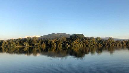 Camino Portugues Central waterside view