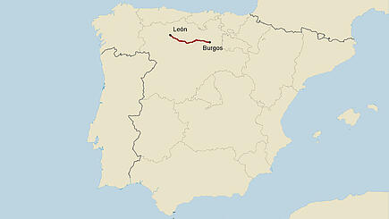 Camino frances Burgos-Leon