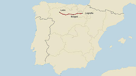 Pilgerwanderung auf dem Camino Frances von Logroño nach Leon